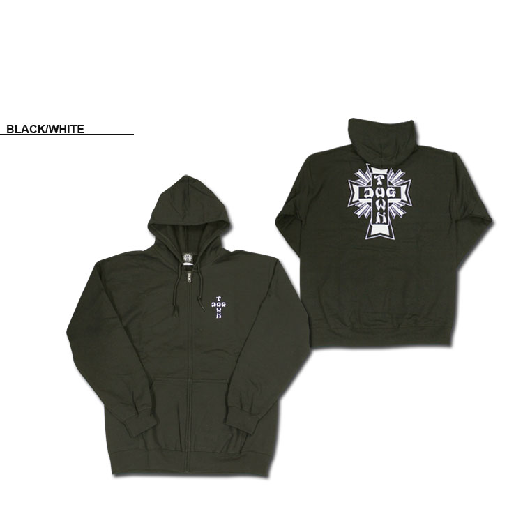 SALE アウトレット ドッグタウン ジップパーカ DOGTOWN CROSS LOGO ZIP