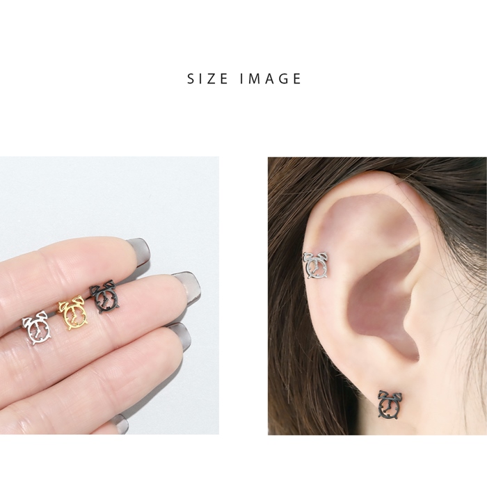 凛 RIN ボディピアス 16G 軟骨ピアス 時計 クロック ウォッチ