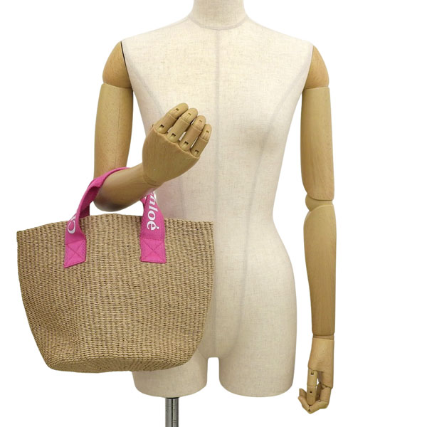Chloe（クロエ） 特価 バッグ レディース トートバッグ ピンク カゴ
