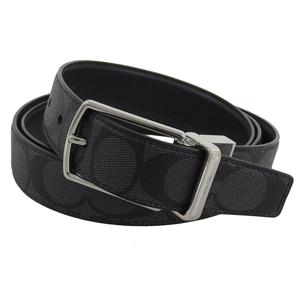 COACH（コーチ） ベルト メンズ アウトレット ブラック ハーネス