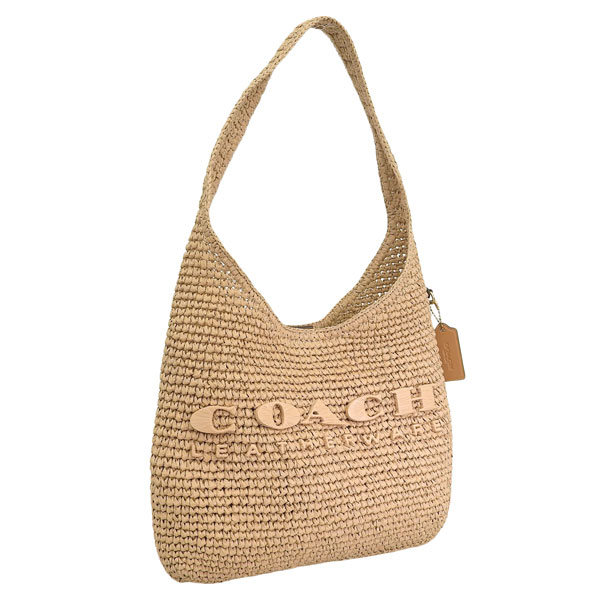 COACH（コーチ） バッグ レディース トートバッグ ベージュ ストロー