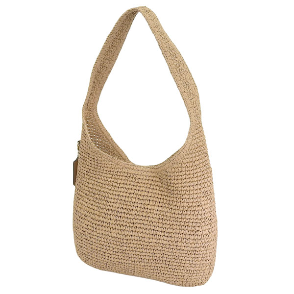 COACH（コーチ） バッグ レディース トートバッグ ベージュ ストロー