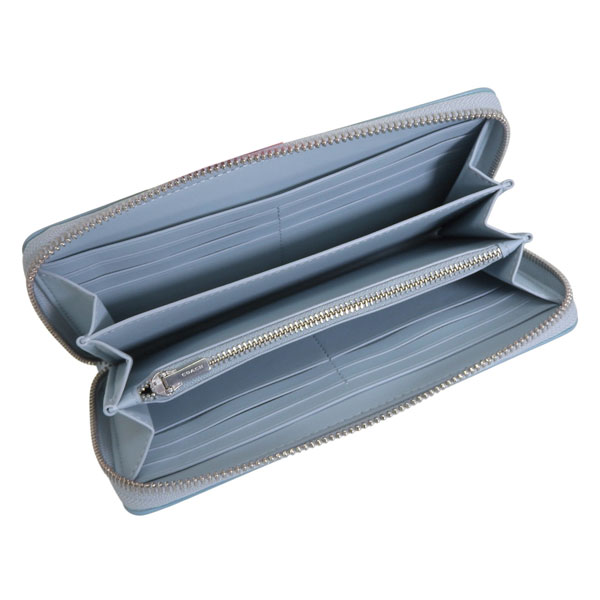 COACH（コーチ） 財布 レディース 長財布 アウトレット アイスブルー