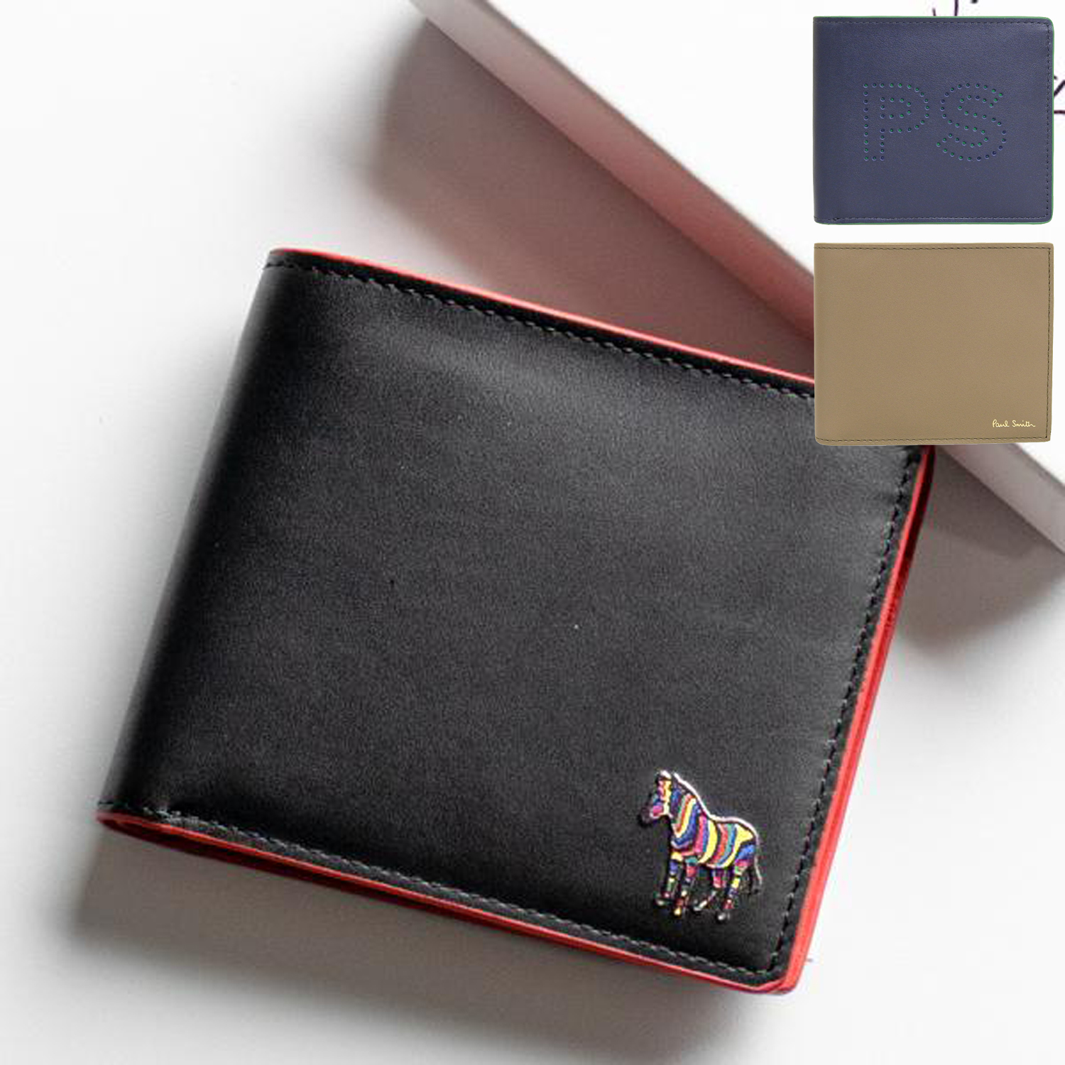 Paul Smith（ポール・スミス） 財布 二つ折り メンズ 折財布 レザー