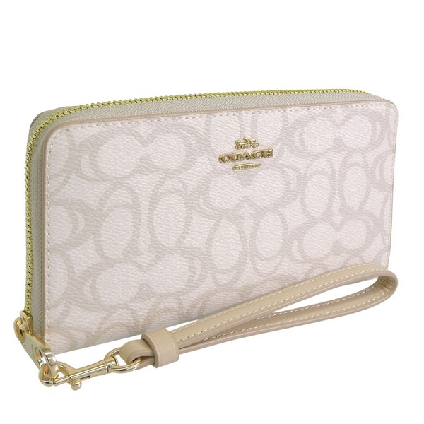 COACH（コーチ） 財布 レディース 長財布 アウトレット アイボリー