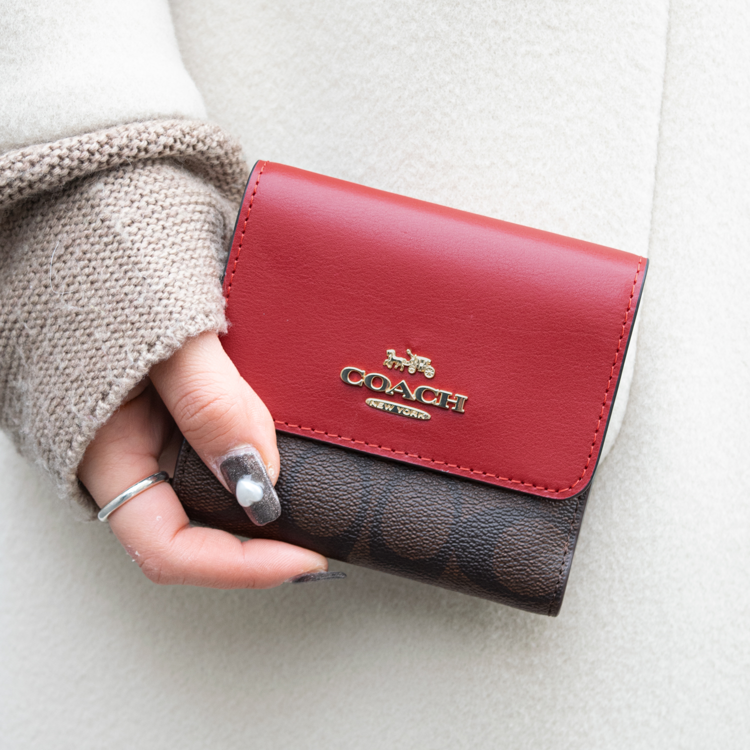 COACH（コーチ） 財布 レディース 三つ折り 折財布 アウトレット