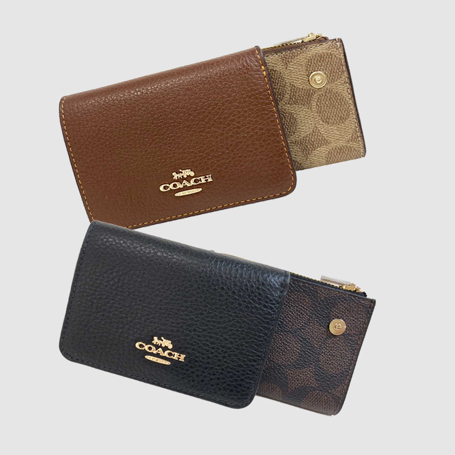 COACH（コーチ） 財布 レディース 2つ折り 折財布 アウトレット ミニ