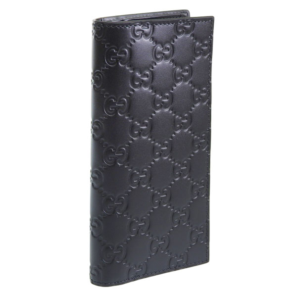 GUCCI（グッチ） 財布 メンズ 長財布 アウトレット レザー ブラック