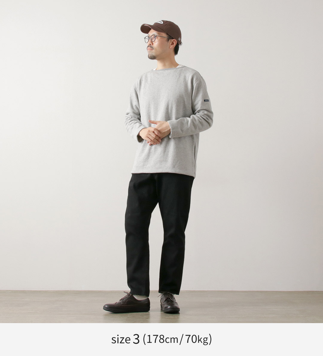 Sanca（サンカ） ブラック デニムテーパード 5Pパンツ / セルヴィッチ