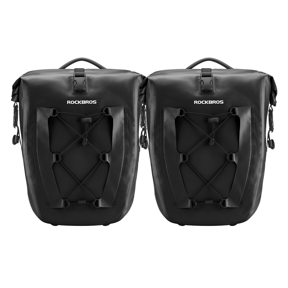 ROCKBROS パニアバッグ 2個セット 左右一体型 自転車 リア サイド