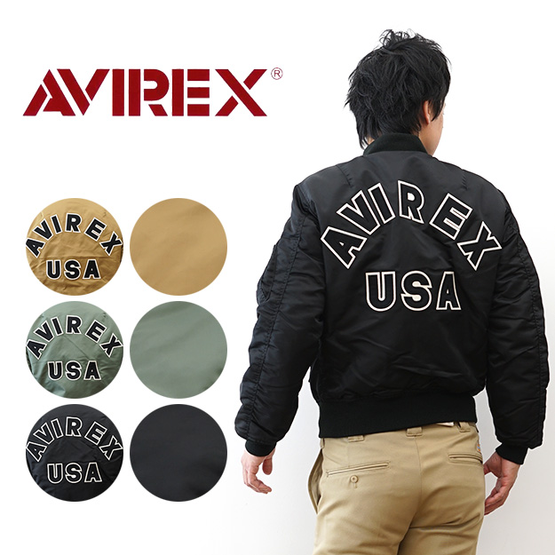 AVIREX（アヴィレックス） MA-1 COMMERCIAL LOGO フライトジャケット