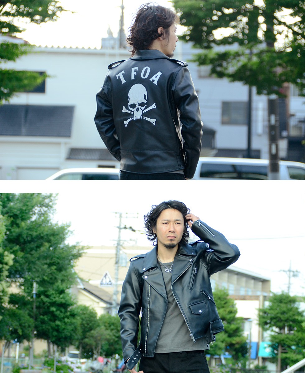 CROWS×WORST クローズ×ワースト レザー ライダース ジャケット T.F.O.A