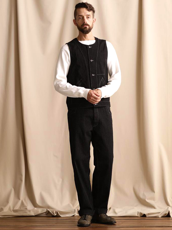 SCHOTT（ショット） ヒッコリー ストライプ ベスト メンズ OLD HICKORY