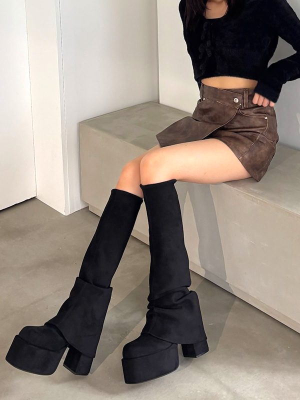 EMODA（エモダ） 厚底 ブーツ レディース 厚底ブーツ 11cm ルーズ