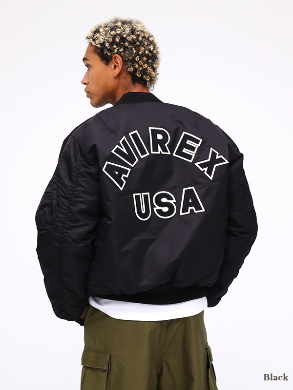 AVIREX（アヴィレックス） アビレックス MA-1 メンズ マーシャル ロゴ