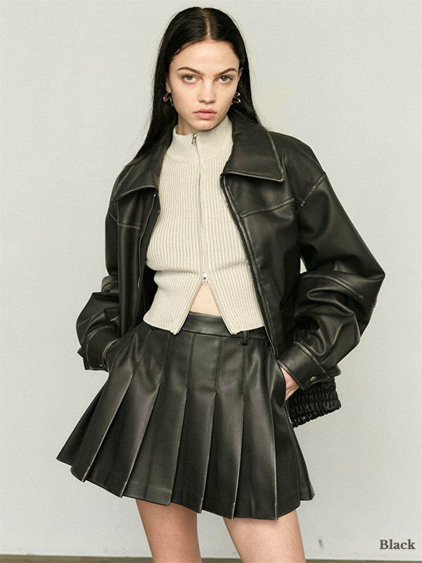 EMODA（エモダ） ヴィンテージ ライク オーバー ブルゾン フェイク