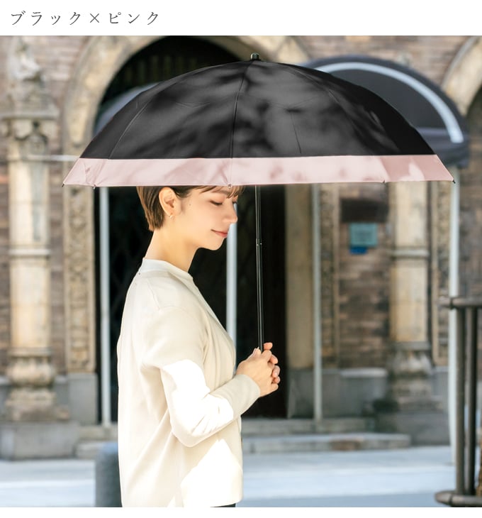 ロサブラン 日傘 レディース 折りたたみ 完全遮光 晴雨兼用 軽量 2段