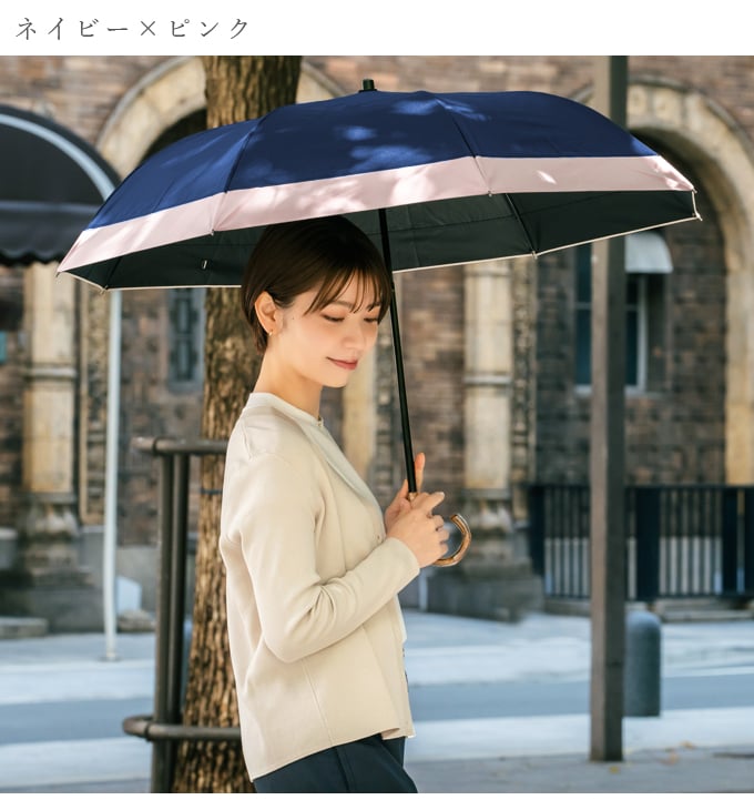 ロサブラン 日傘 折りたたみ 完全遮光 uv 晴雨兼用 軽量 2段