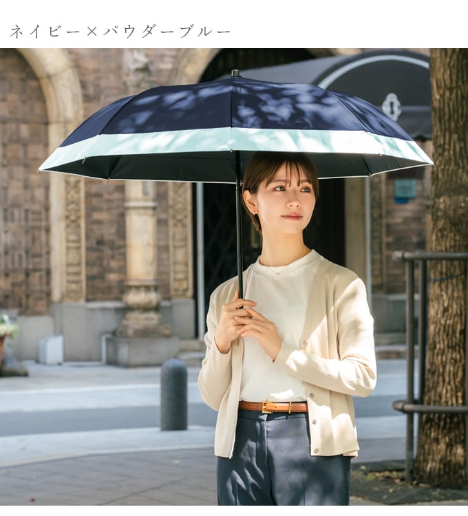 ロサブラン 日傘 折りたたみ 完全遮光 uv 晴雨兼用 軽量 2段