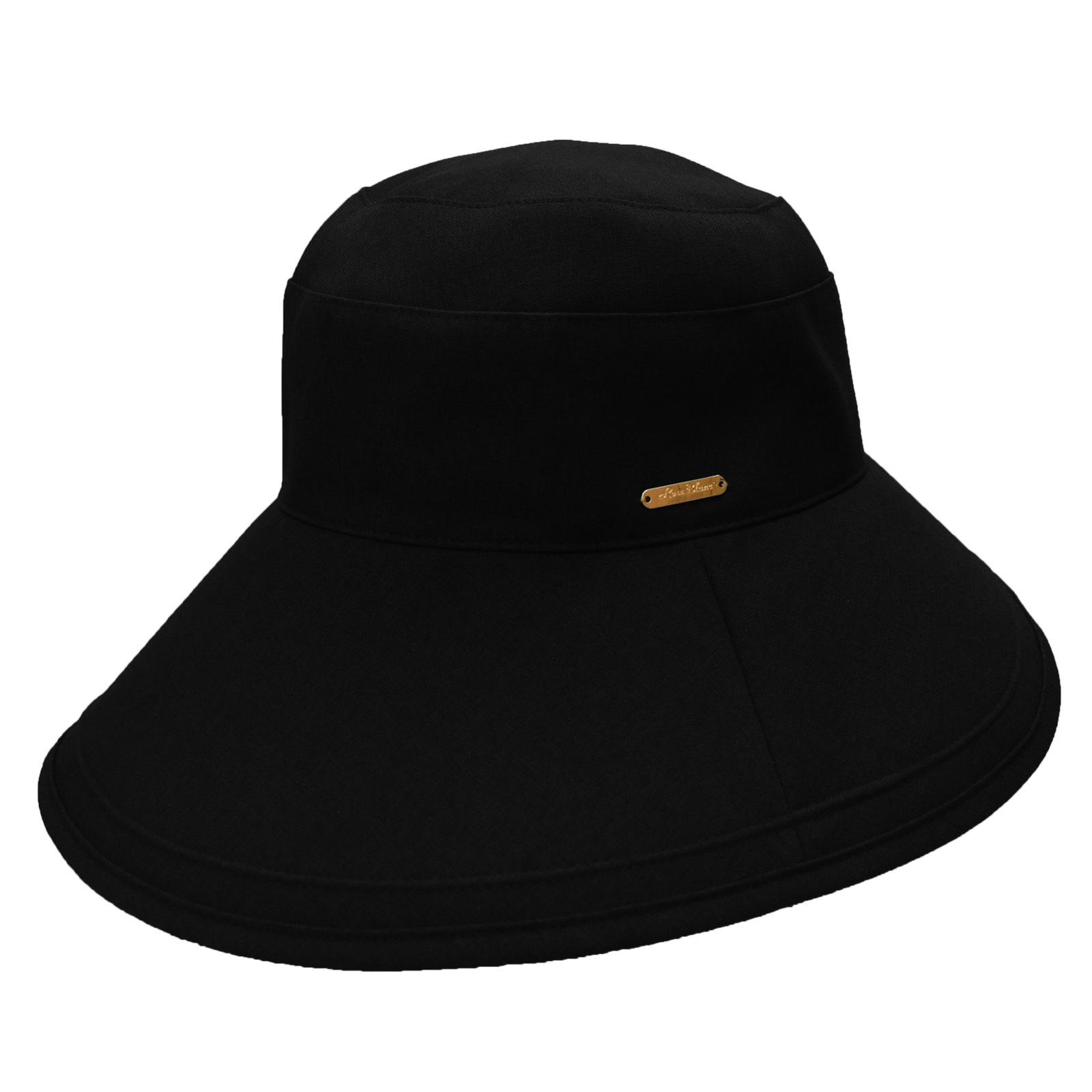 ロサブラン ハット レディース uv 100％完全遮光 プレーン（つば裏遮光