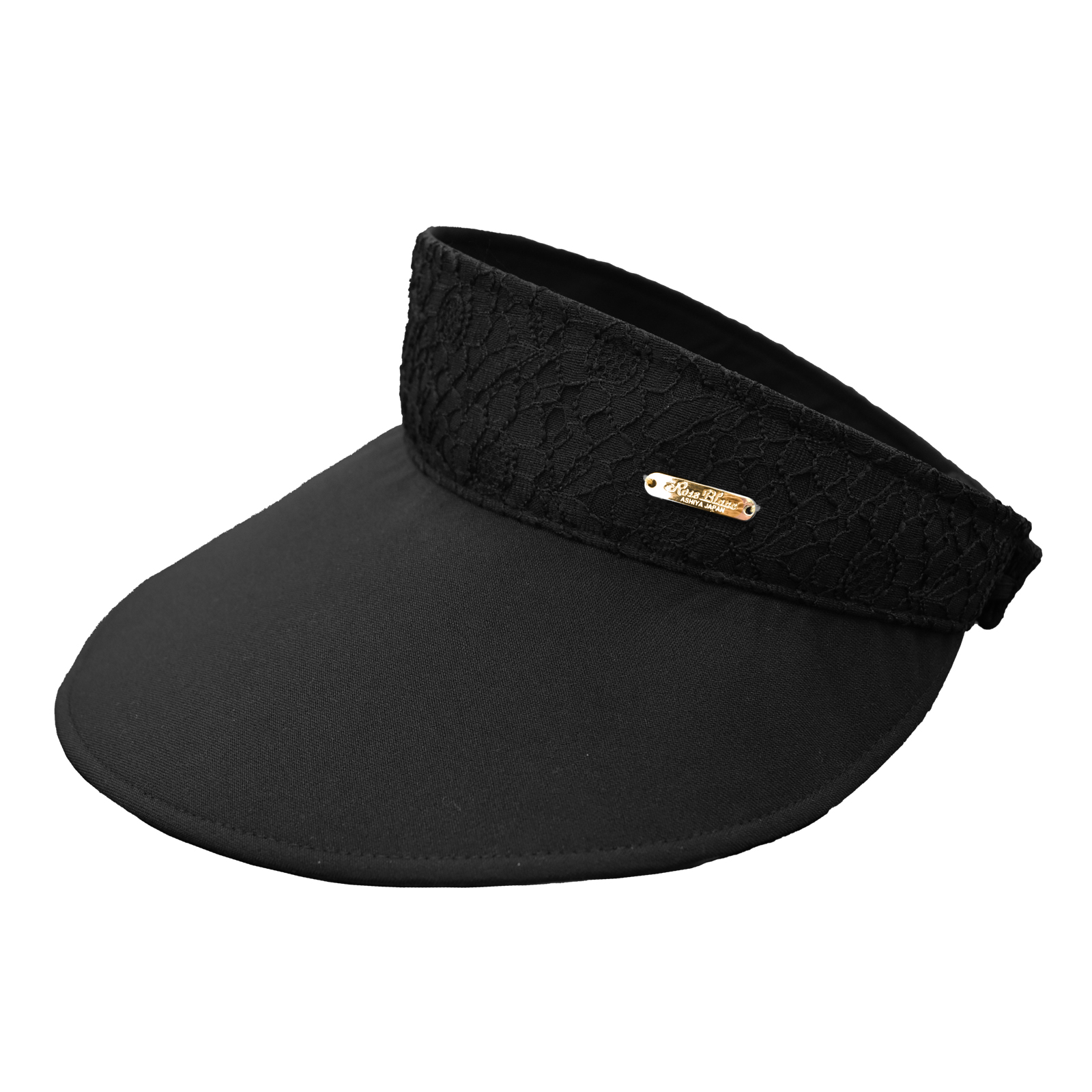 ロサブラン サンバイザー uvカット レディース 100%完全遮光 レース