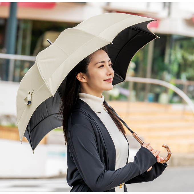 ロサブラン 日傘 完全遮光 長傘 uv 100％ 晴雨兼用 1級遮光 軽量 遮熱