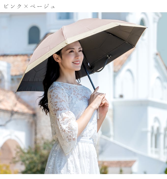 ロサブラン 日傘 完全遮光 折りたたみ uv 晴雨兼用 軽量 1級遮光