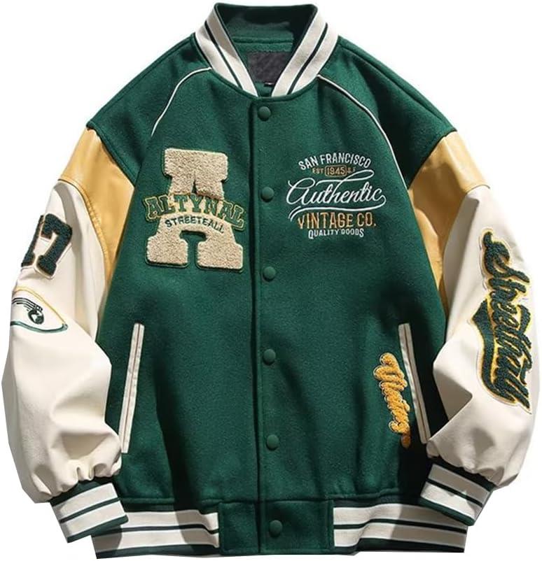 スタジャン ジャケット コート メンズ ゆったり スタジアムジャンパー