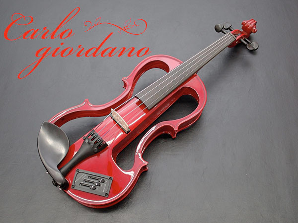 カルロジョルダーノ EV-202 レッド シレンツィア エレキバイオリン