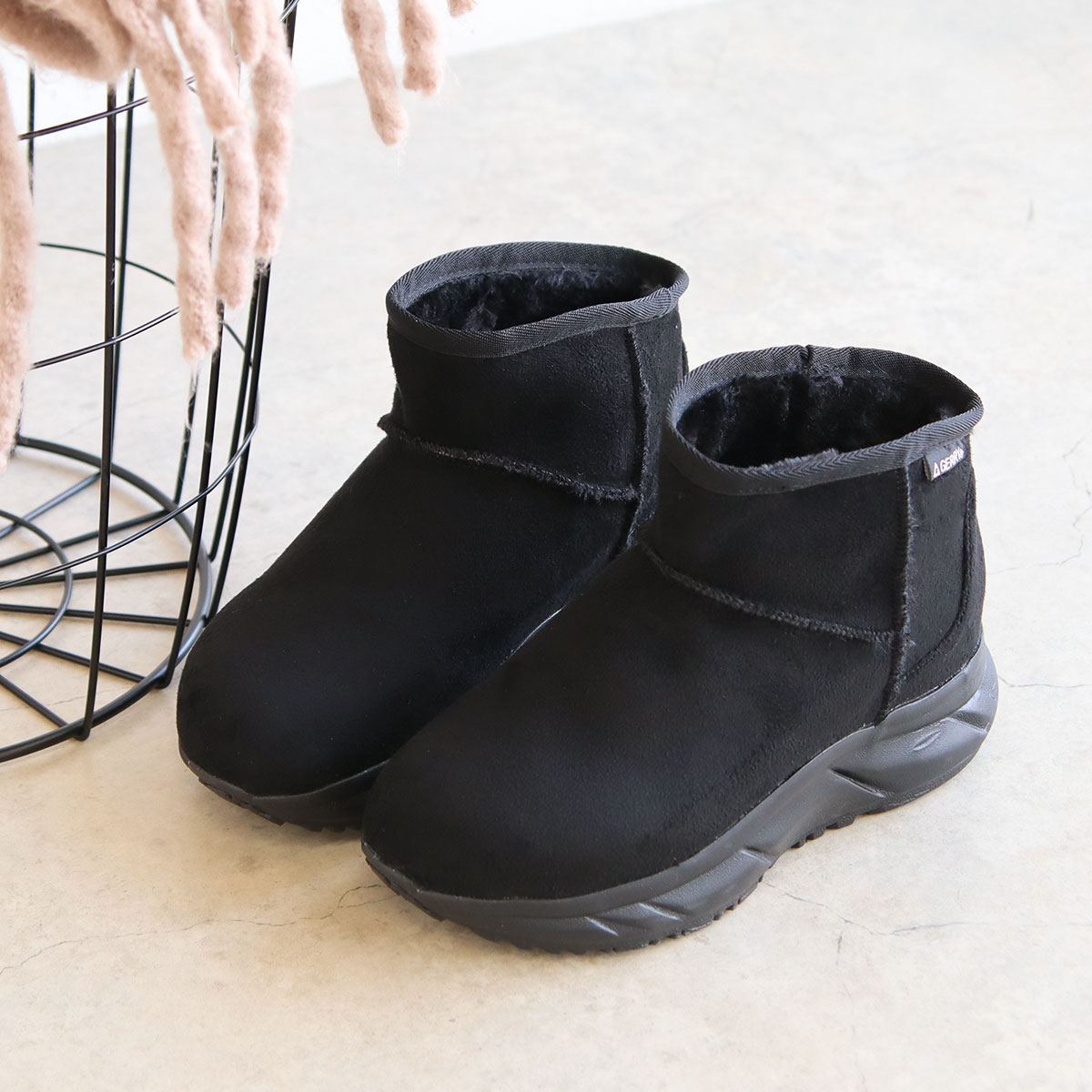 GERRY（ジェリー） ムートン ブーツ レディース ショート 厚底 撥水