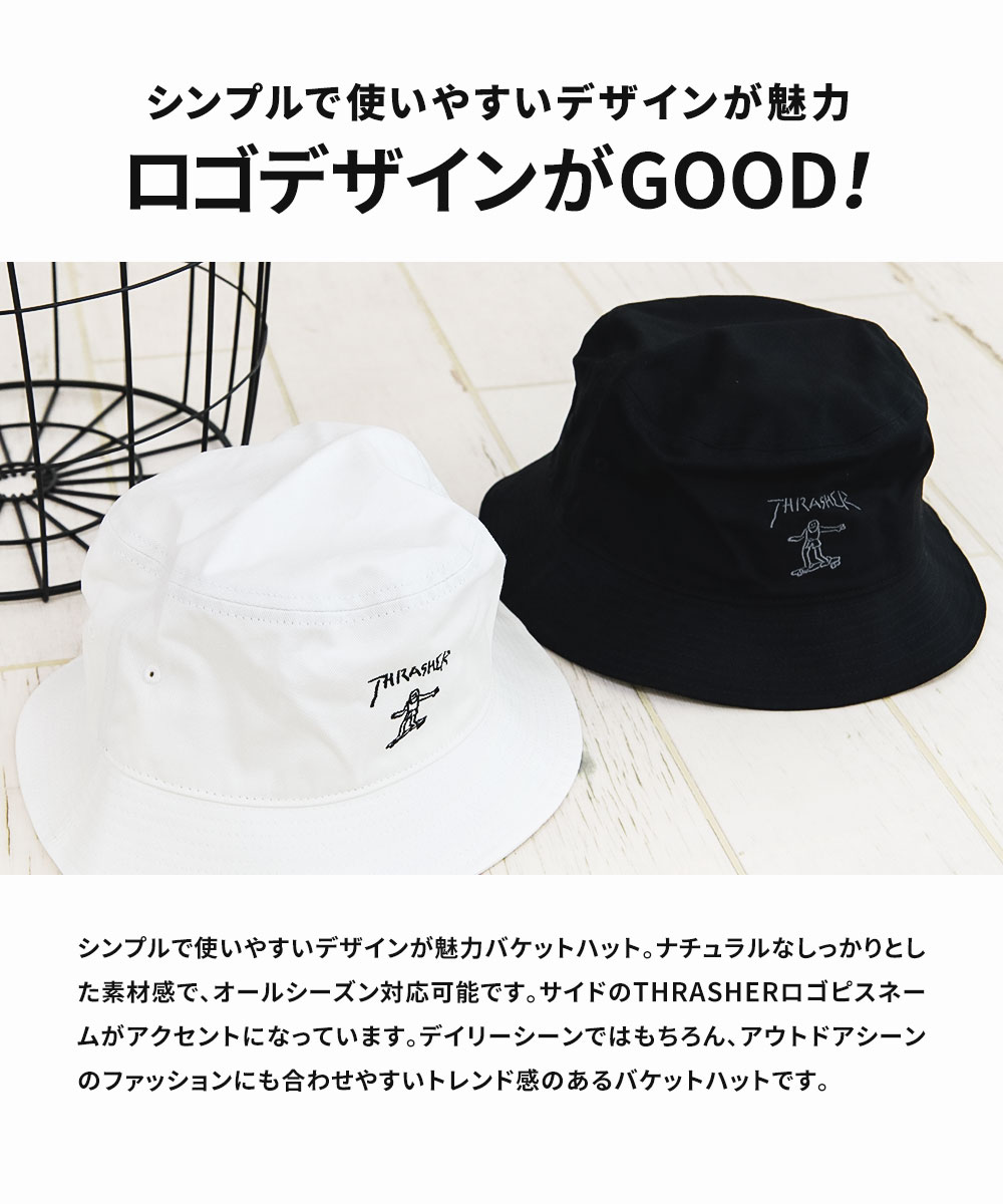 THRASHER（スラッシャー） 帽子 メンズ ハット ブランド バケット