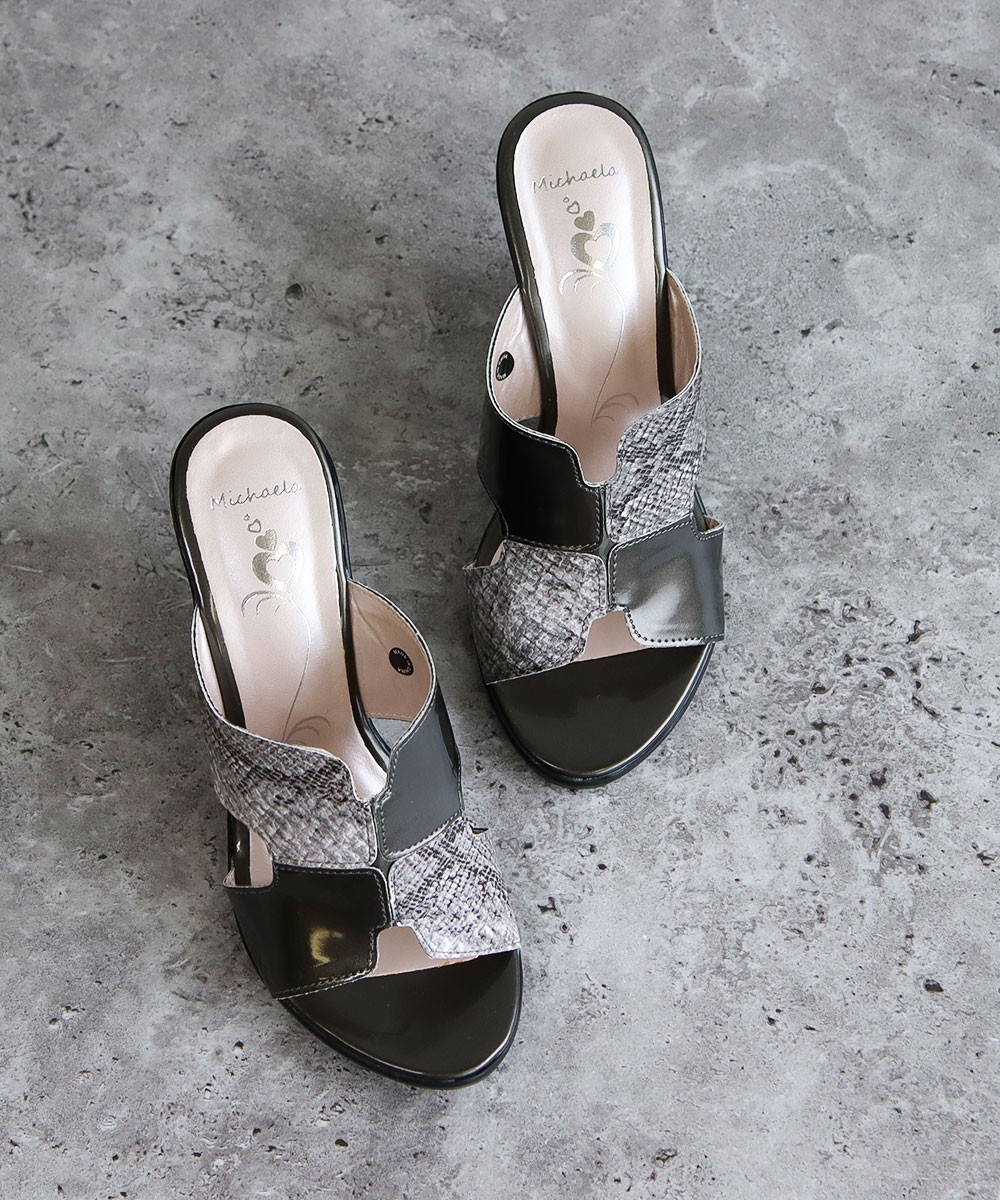 サンダル レディース つっかけ ミュール カバードサンダル ウェッジ