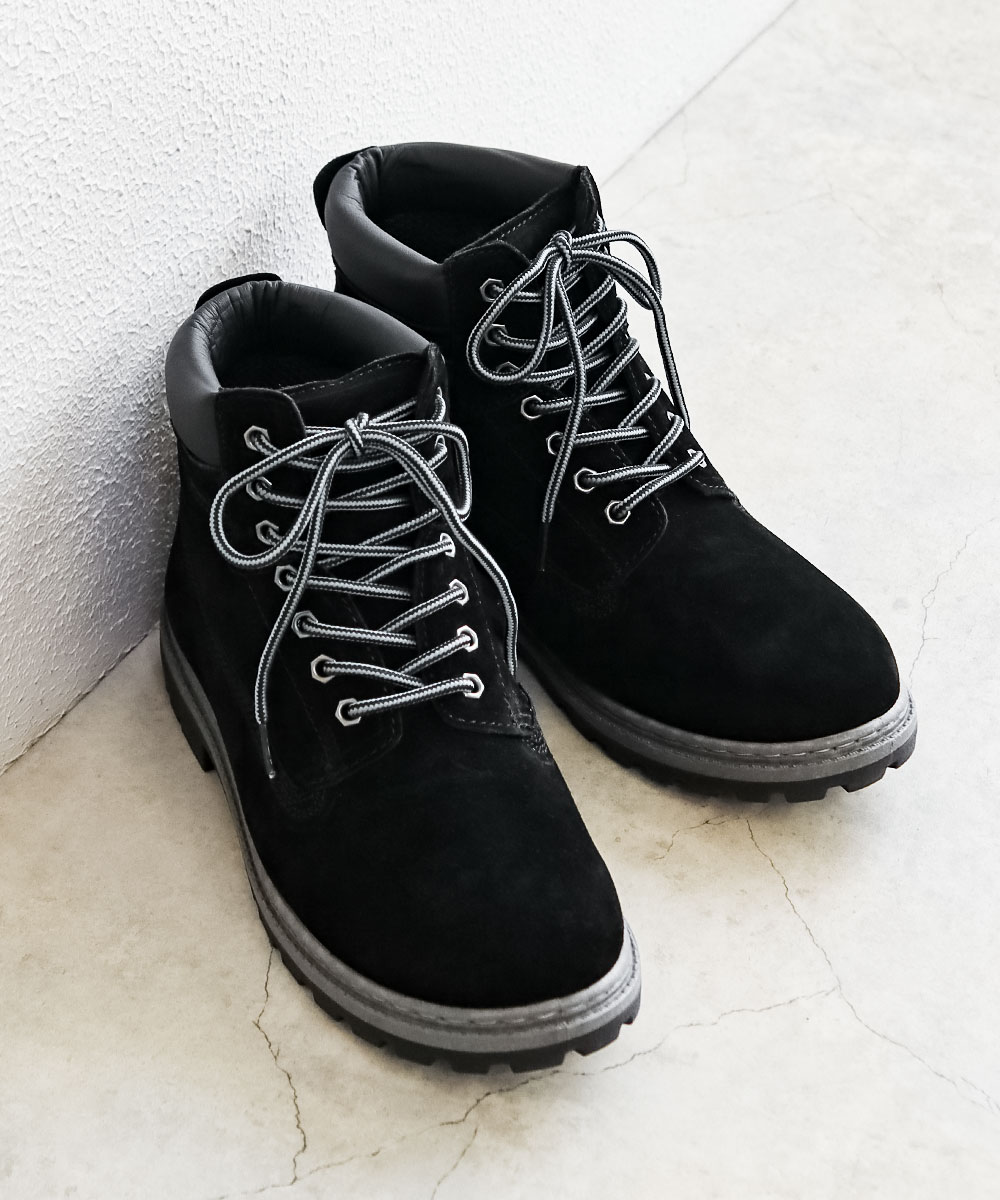 ワークブーツ メンズ 本革 レースアップブーツ ショートブーツ