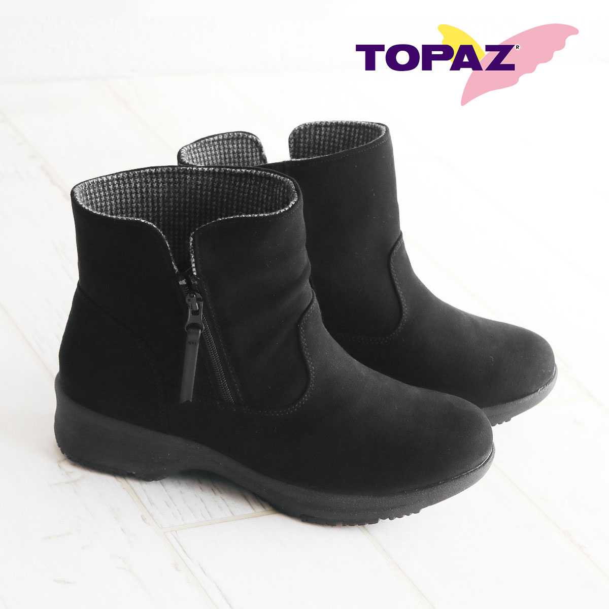 TOPAZ（トパーズ） スノーブーツ レディース ショート 防水 凍結 裏