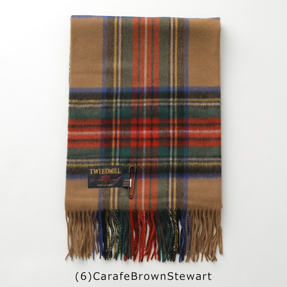 TWEED MILL（ツイードミル） マフラー Lambswool Knee throw check