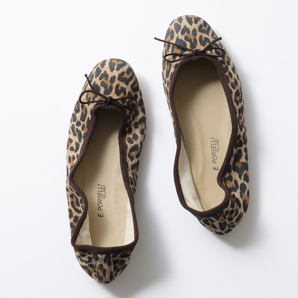 E.PORSELLI PORSELLI ポルセリ バレエシューズ BALLERINE CAMOSCIO