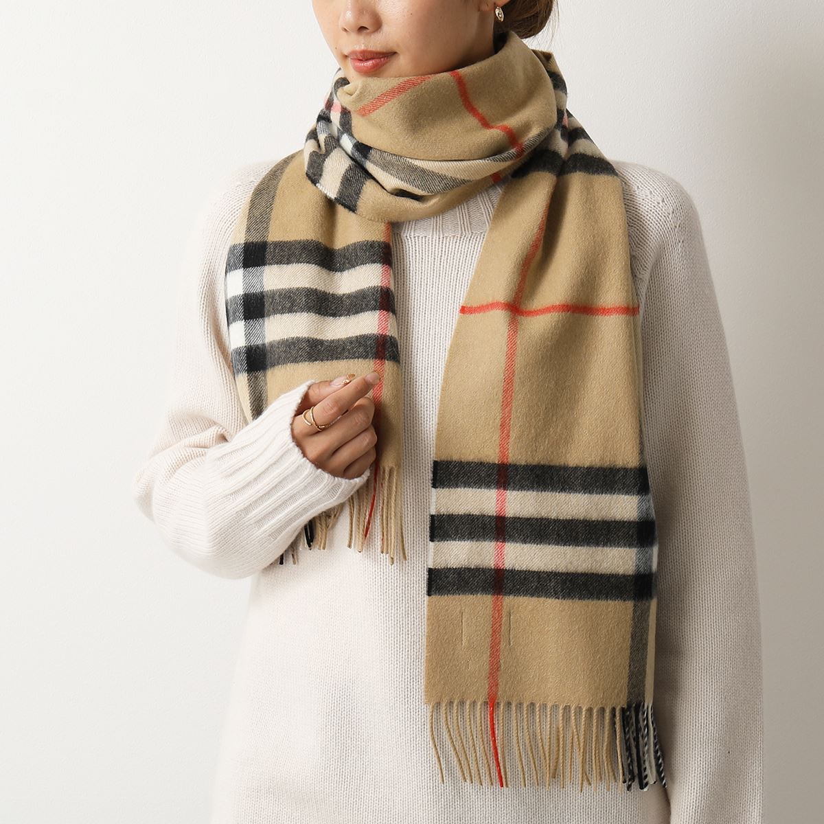 BURBERRY（バーバリー） GIANT CHECK CASHMERE SCARF GIANT ICON