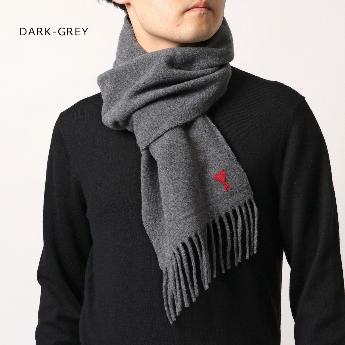 AMI Alexandre Mattiussi ami paris アミ パリス マフラー USF405.334