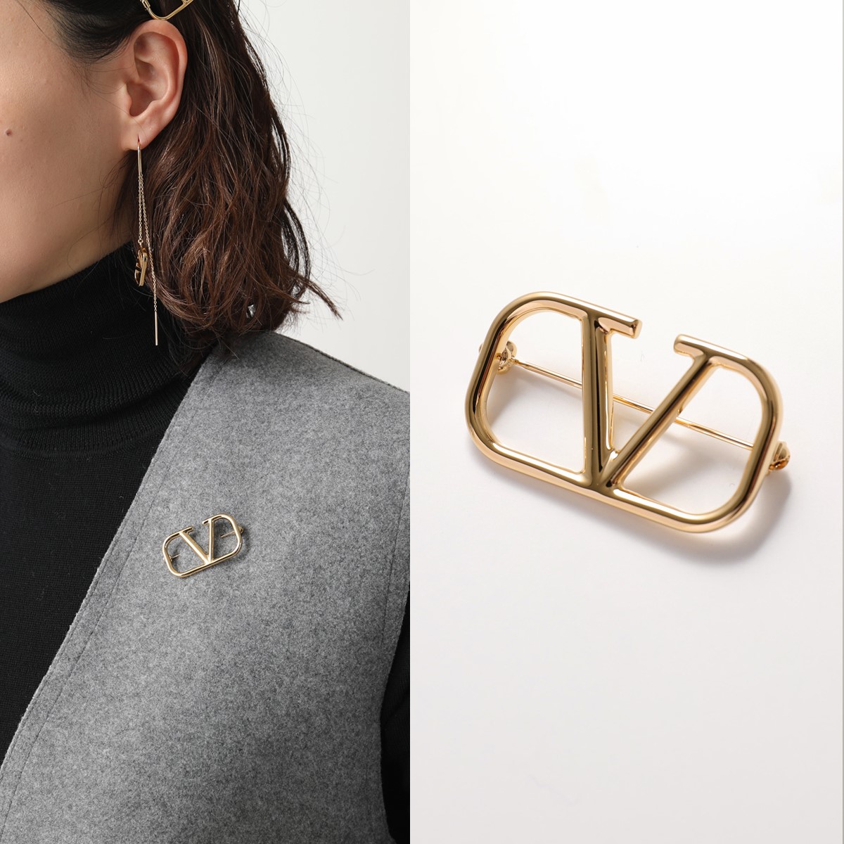 VALENTINO（ヴァレンティノ） ブローチ 3W2J0E82MET レディース