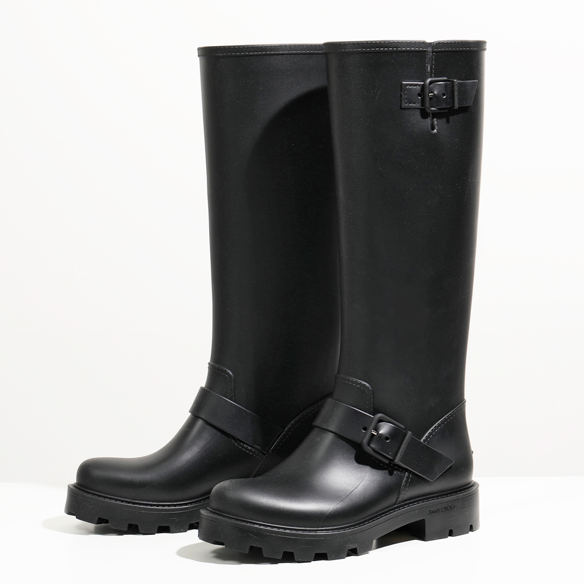 JIMMY CHOO（ジミーチュウ） レインブーツ YAEL FLAT TALL ZPX