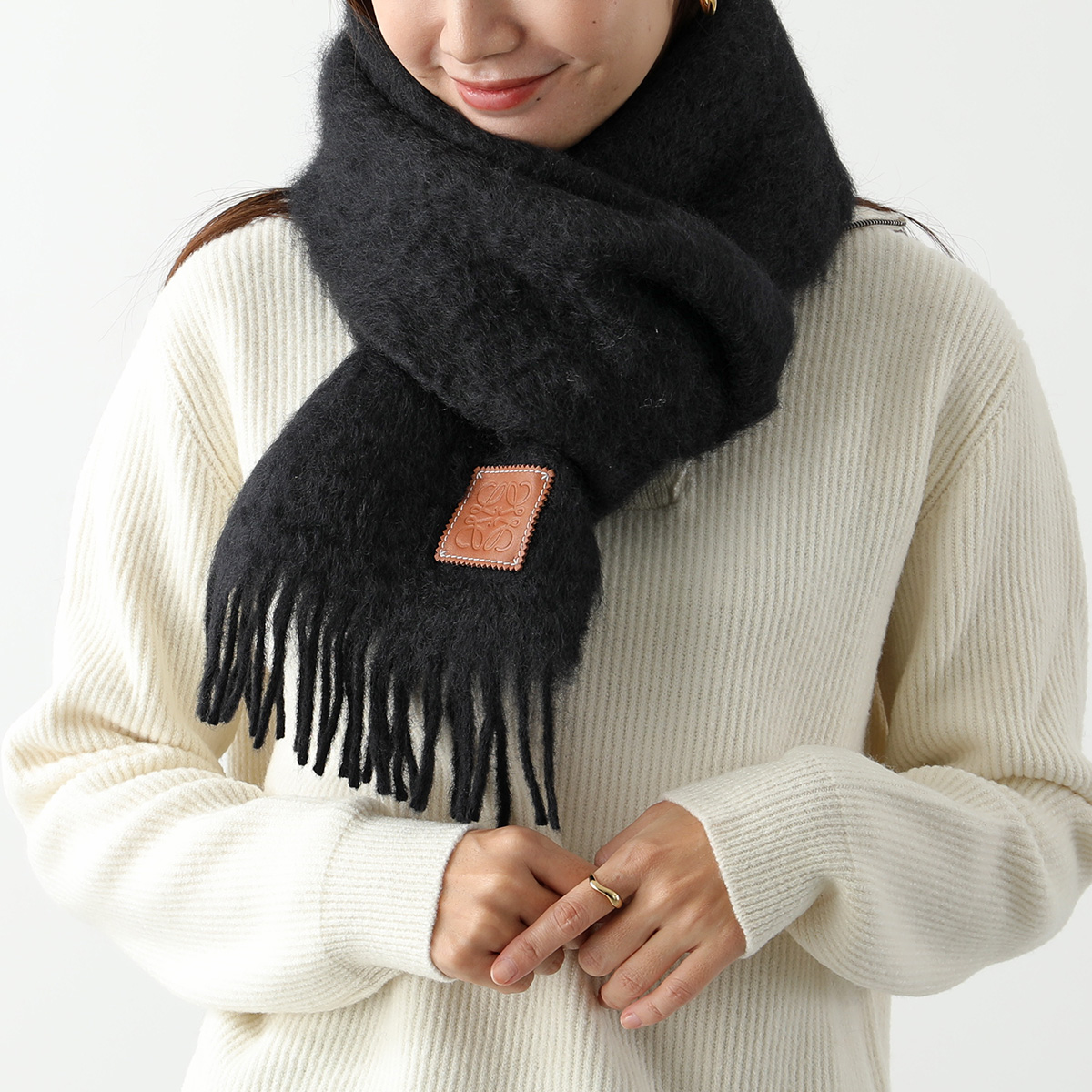 LOEWE（ロエベ） マフラー 185×23 F655254X01 レディース ウール