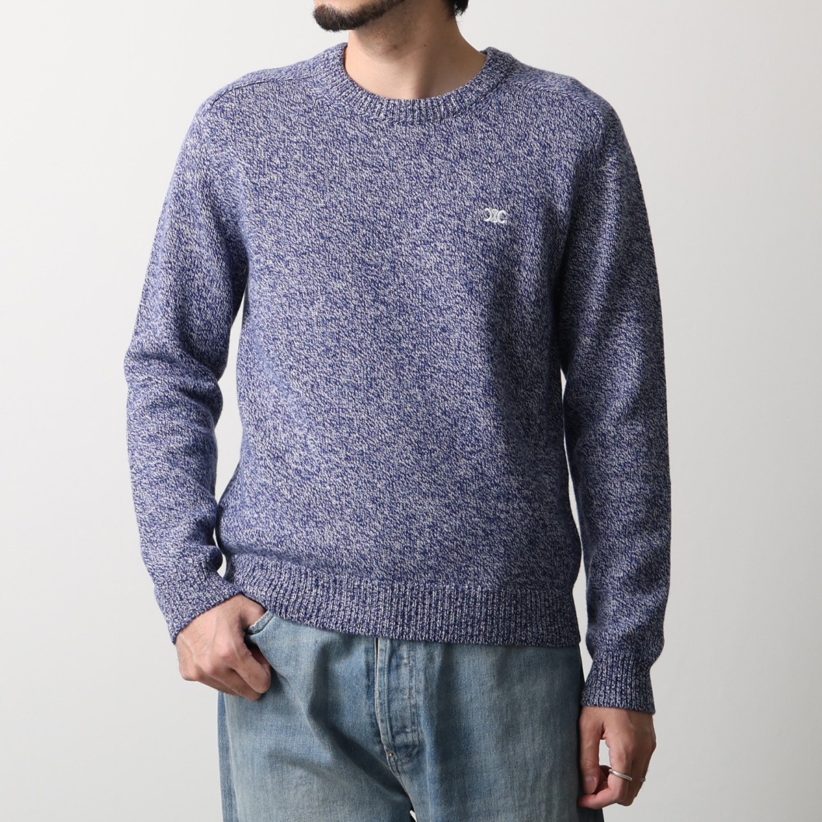 CELINE（セリーヌ） ニット PULL COL ROND BOXY TRIOMPHE 2AC85048T