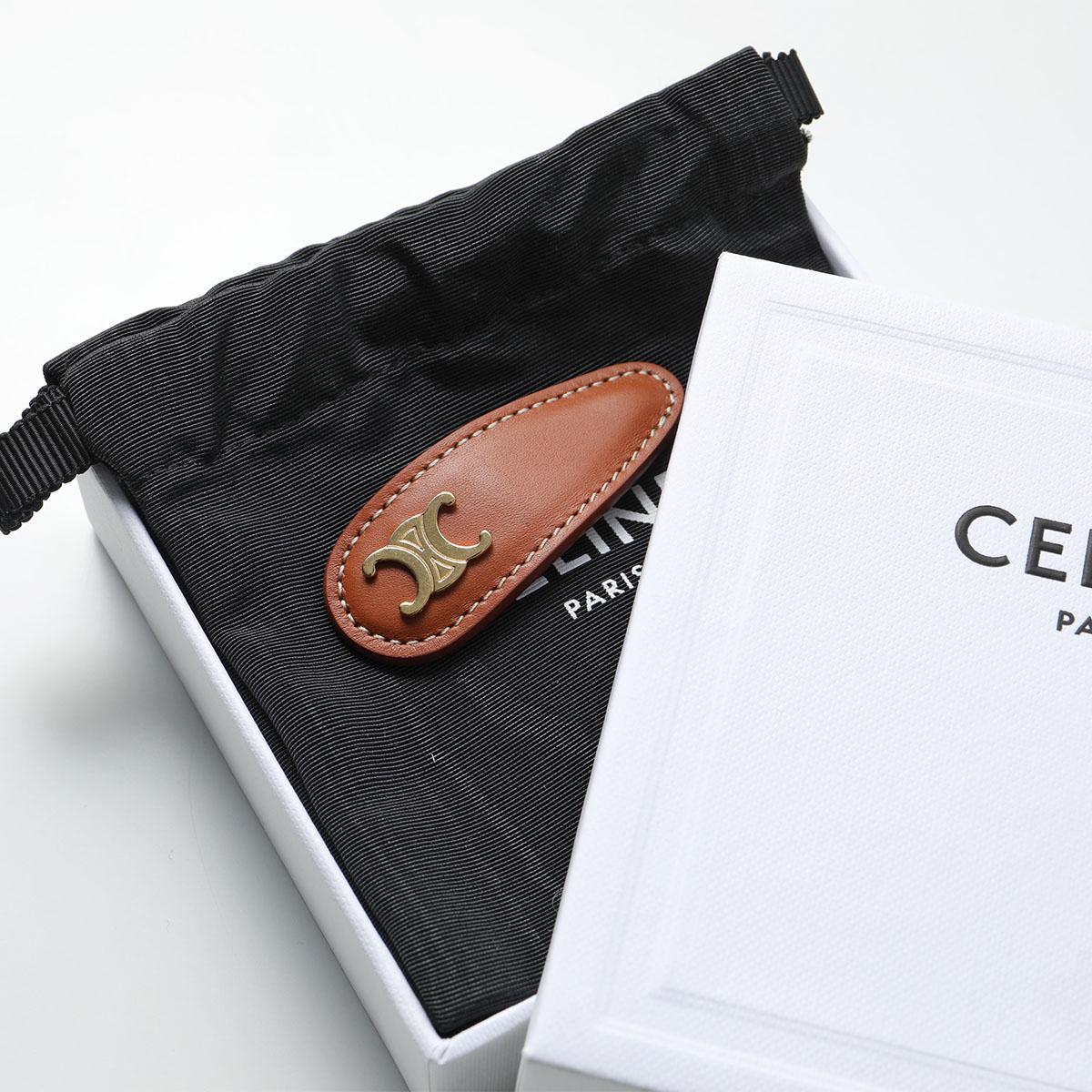 CELINE（セリーヌ） ヘアクリップ 460TD3BCS.03TG レディース レザー