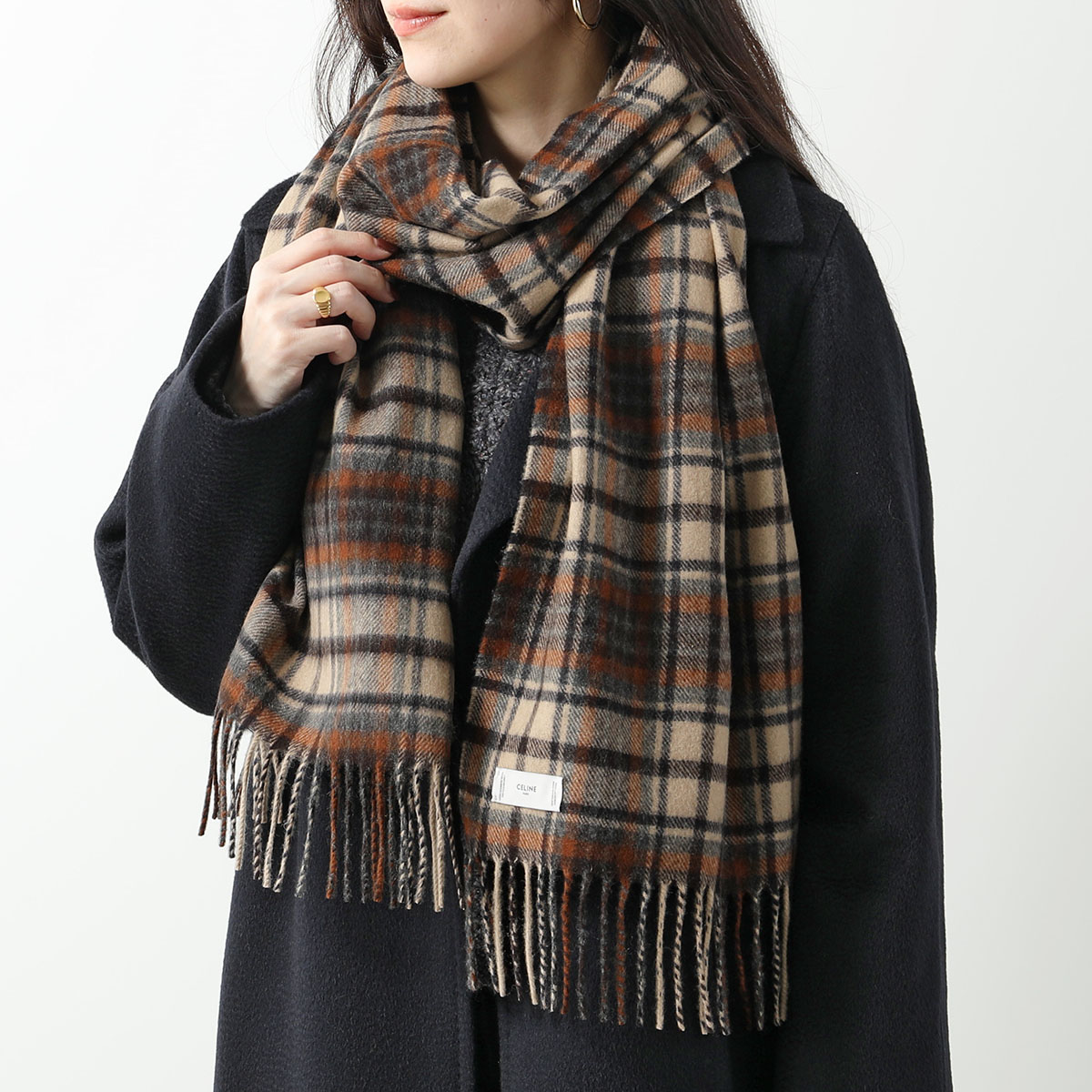 CELINE（セリーヌ） マフラー 2AWU4731W.19DO レディース タータン