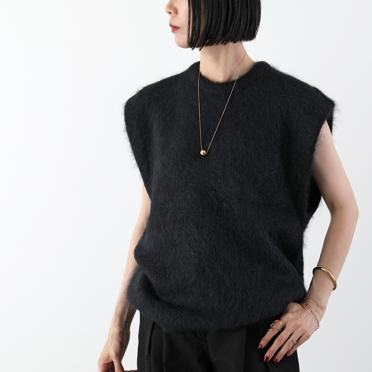 The Garment ザ ガーメント ニット ベスト bern knit top 20554