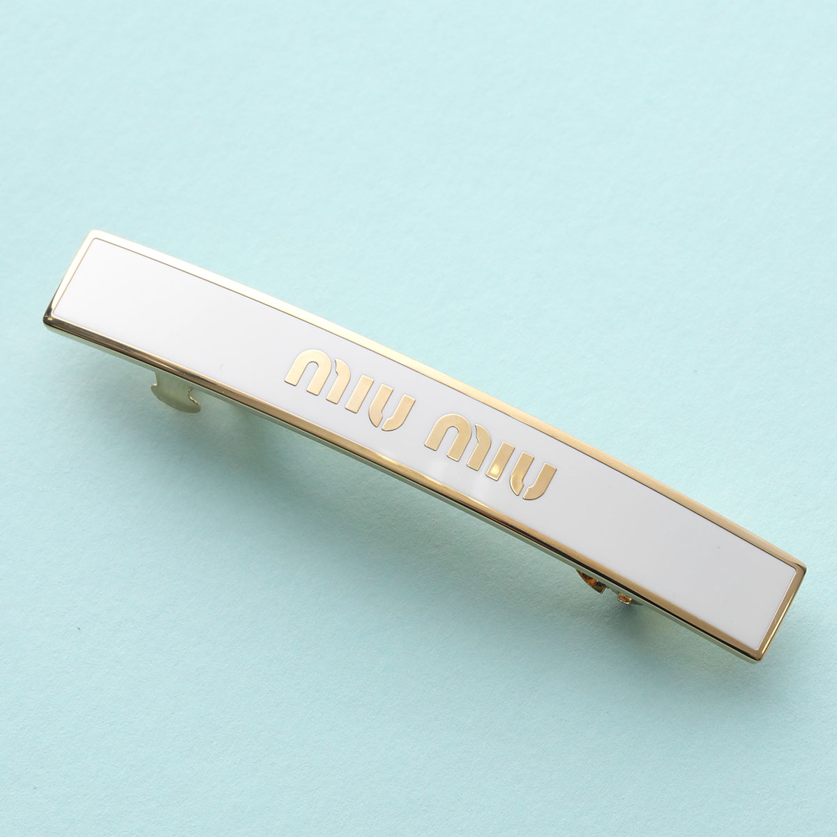 miu miu（ミュウミュウ） バレッタ 5IF172 2F6T レディース メタル