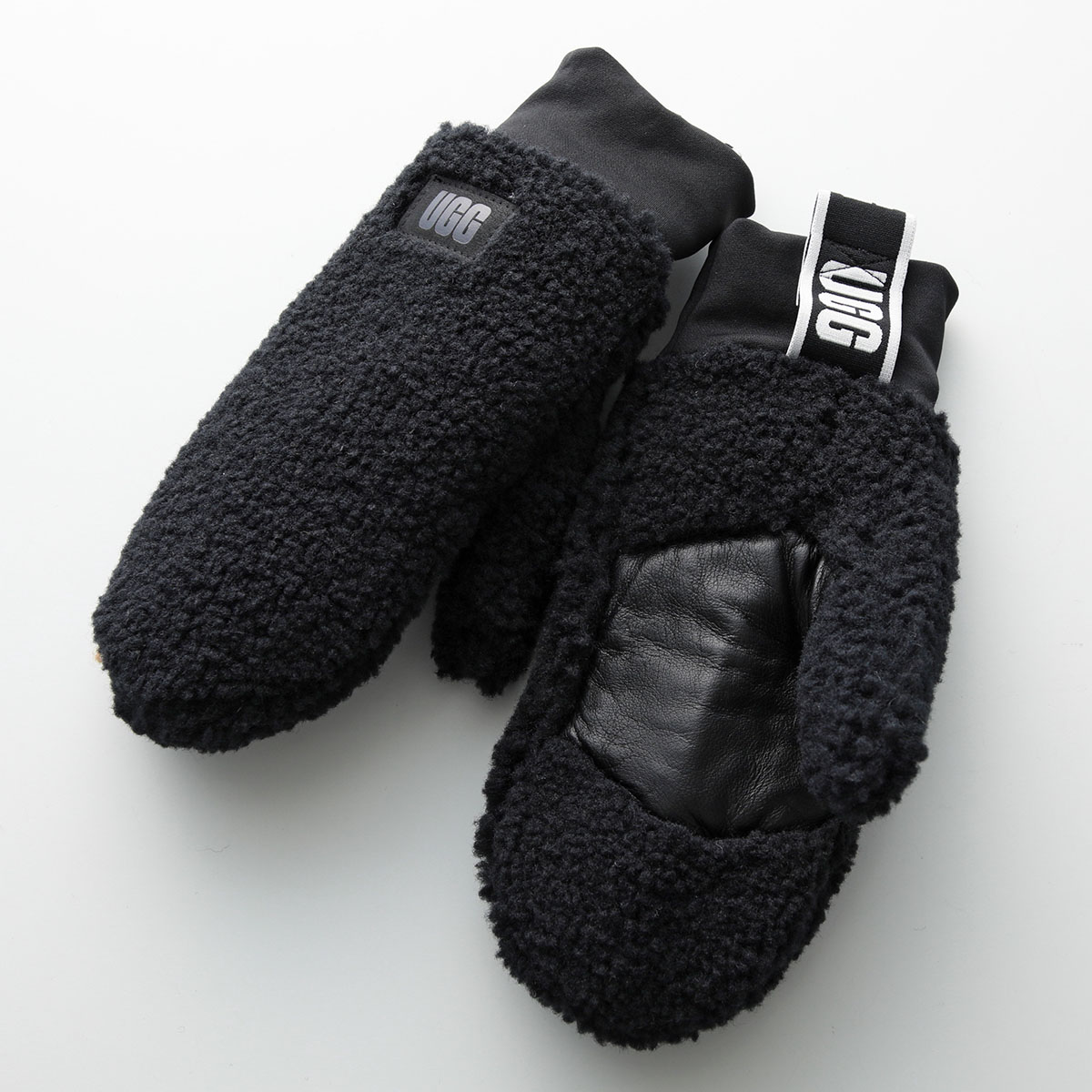UGG（アグ） グローブ UGGfluff Mitten With Logo Tape UGGフラッフ