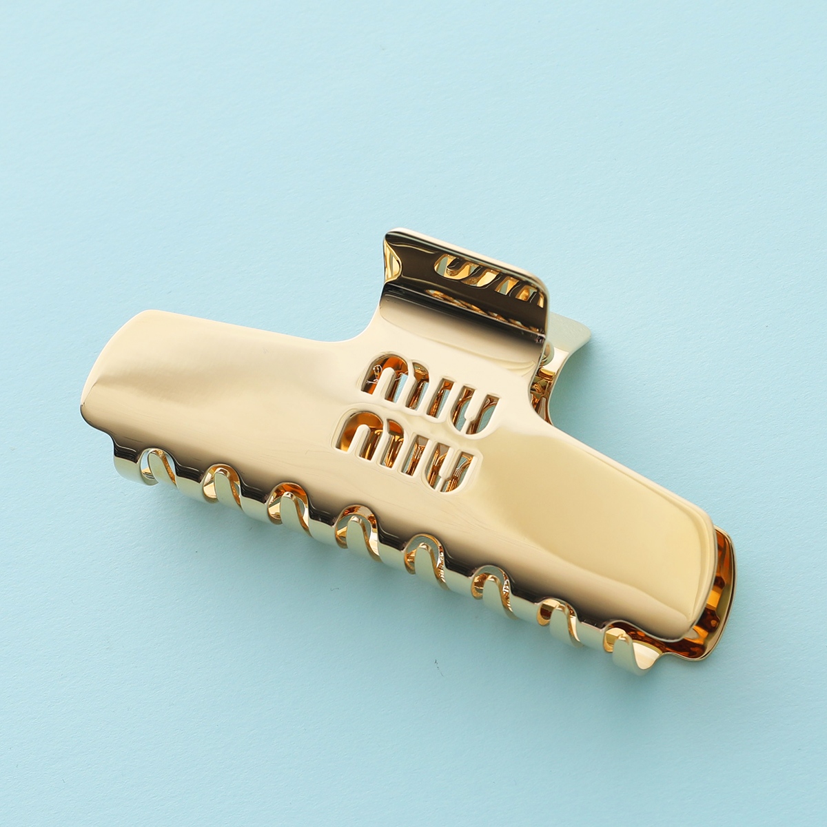 miu miu（ミュウミュウ） ヘアクリップ 5IF218 2DTU レディース ロゴ