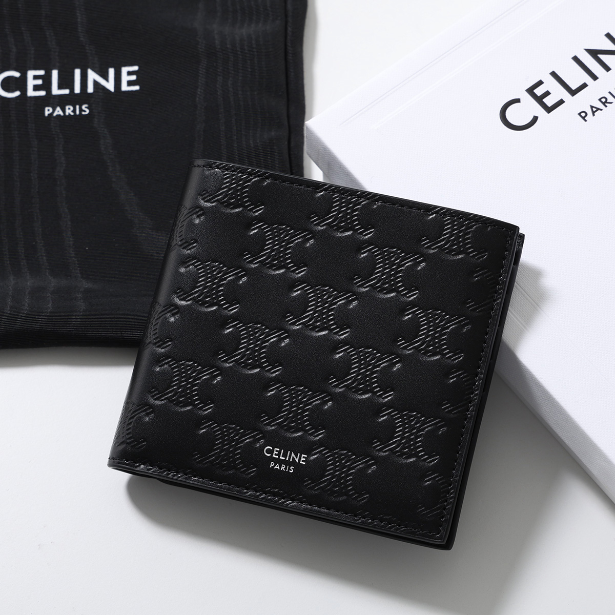 CELINE（セリーヌ） 二つ折り財布 10B653FQB.38SI メンズ ミニ財布