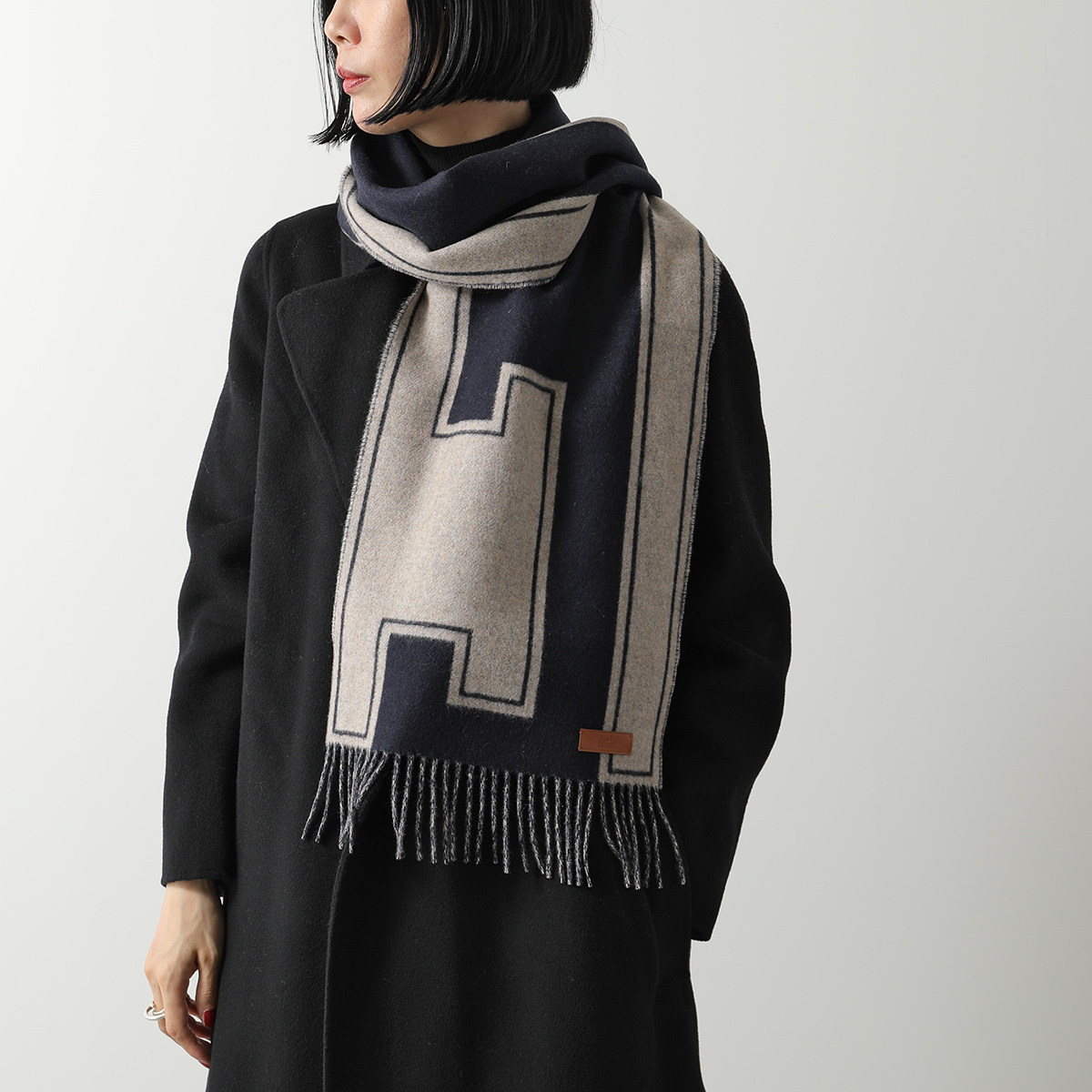 HERMES（エルメス） マフラー 160×30 クレ・ドゥ・H Clou de H